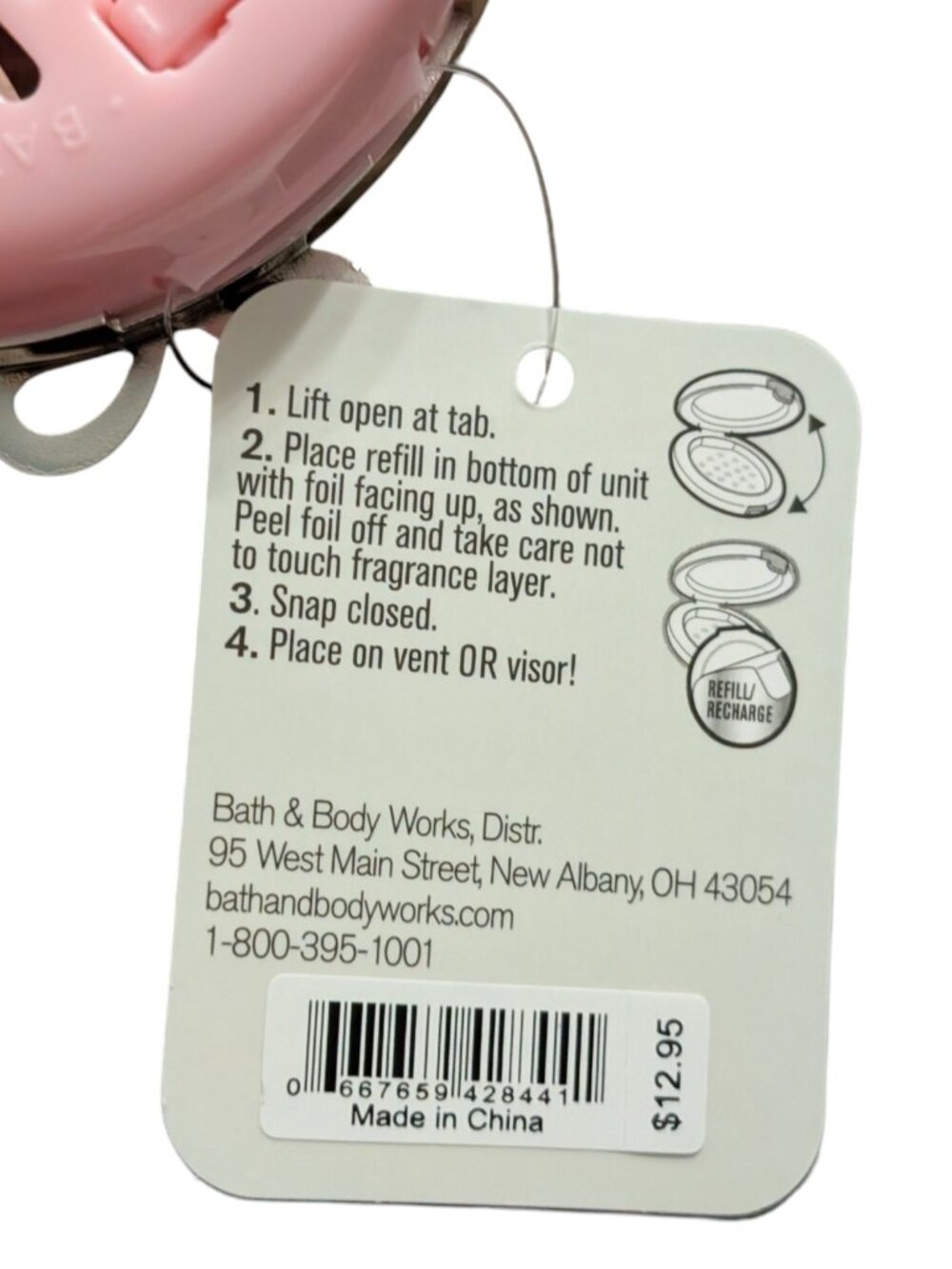 Bath and Body Works Lucky Dice Car Vent Visor Clip NEW - Picture 5 of 5